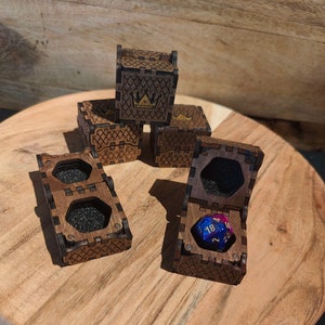 Single Dice Box - Wood