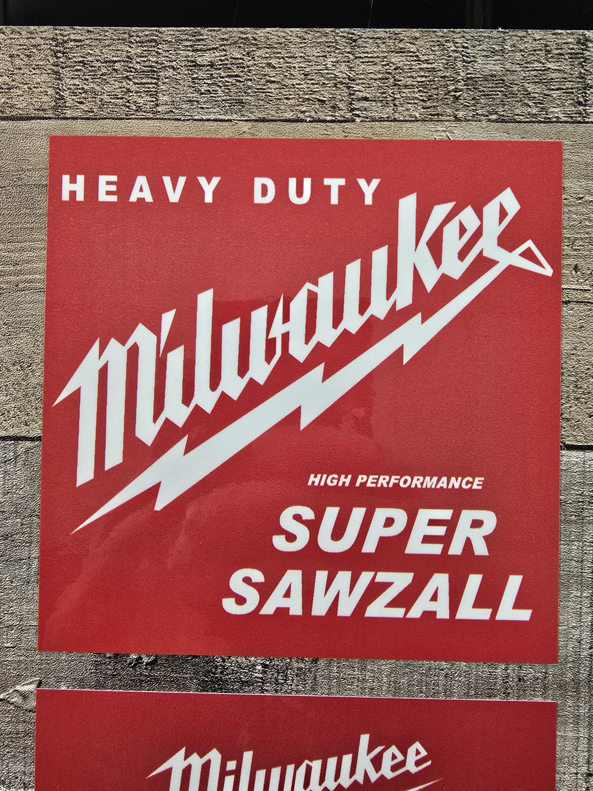 Milwaukee Sticker Set Milwaukee Tool Sticker Pack (4) – Tough Vinyl Decals for Toolbox, Hard ...