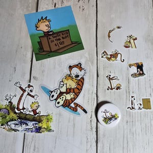 Calvin and Hobbes Decal 10 Piece