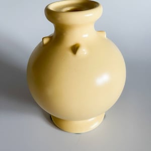 Vintage Haeger Pale Yellow Candlestick Holder from 1990s