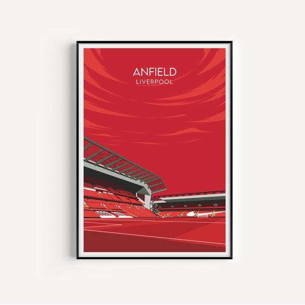 Anfield - Liverpool FC - Stadium Poster