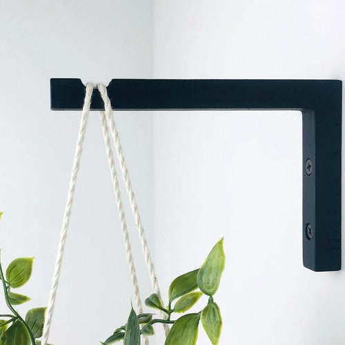 Hanging Wooden Plant Hook Plants Wall Hanger Hook Indoor Etsy