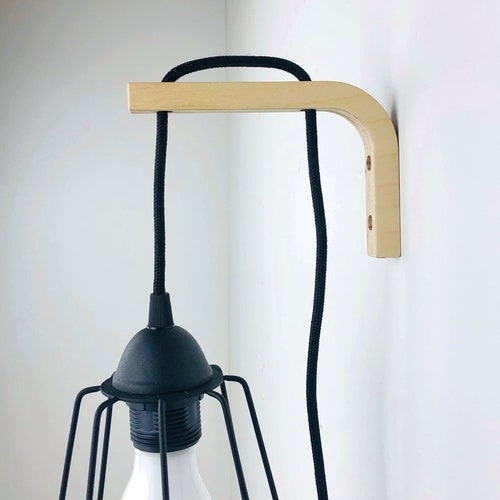 Pendant Lamp Bracket Wall Hanging Light Hook Minimalist Hook Etsy