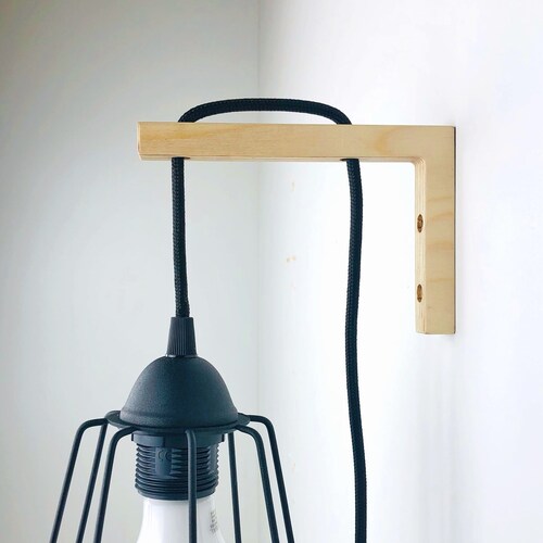 Pendant Lamp Bracket Wall Hanging Light Hook Minimalist Hook Etsy
