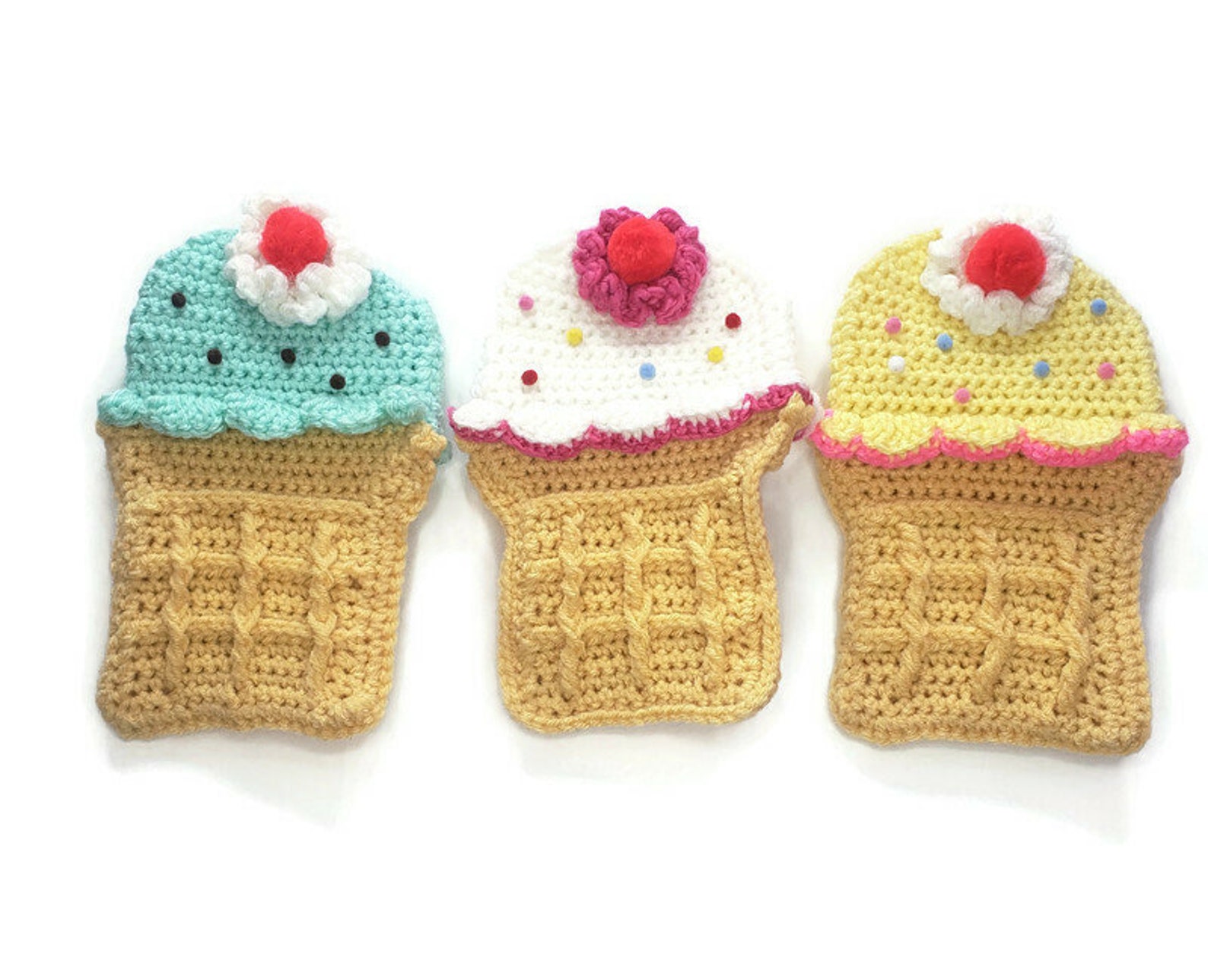 Crochet Ice Cream Purse Etsy