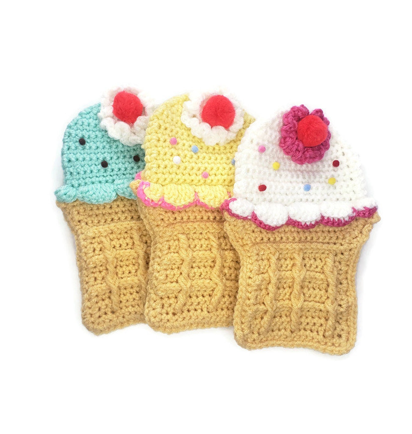 Crochet Ice Cream Purse Etsy