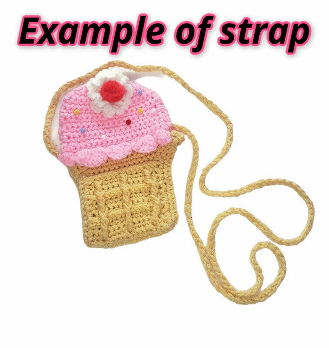 Crochet Ice Cream Purse Etsy