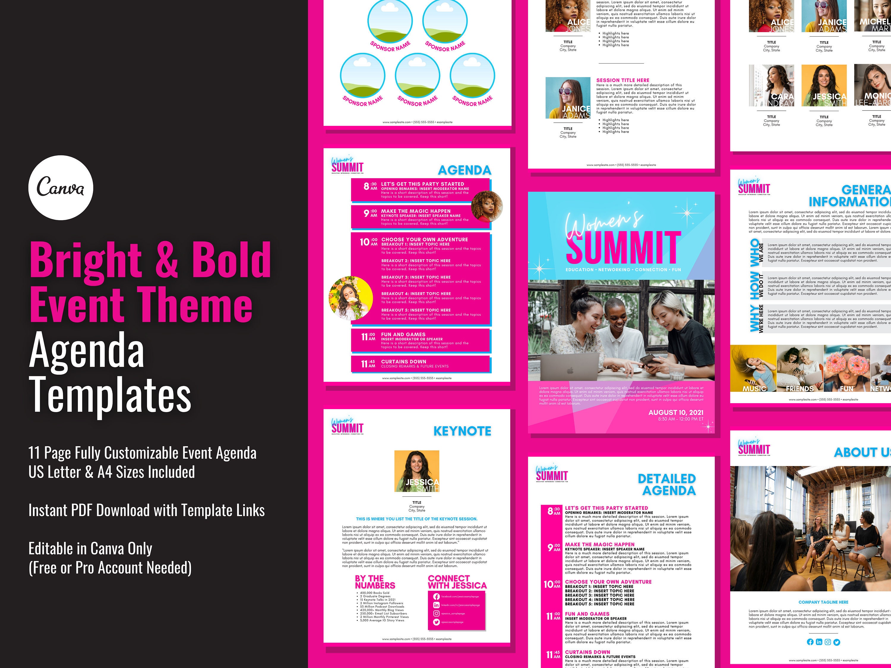bright-and-bold-event-agenda-templates-agenda-template-for-etsy