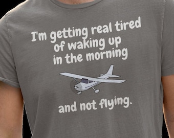 Flying | Pilot shirt | Gift For Pilots | Airplane | Funny Shirt | Airplane Lovers | Aviation polo | Cessna | Unisex Jersey Short Sleeve Tee