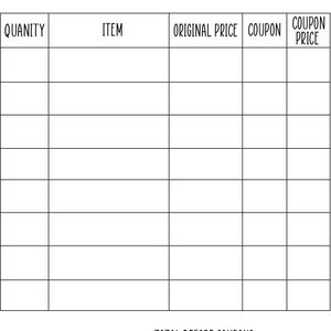 Dollar General Couponing Planner