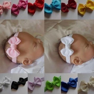 Baby headband  Baby Girls Bows Headbands Hair bands Baby Knot headband Newborn baby headband Girls headbands All sizes  Just so Cute .