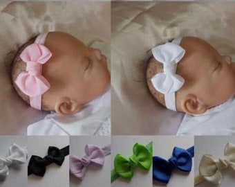 Baby headband  Baby Girls Bows Headbands Hair bands Baby Knot headband Newborn baby headband Girls headbands All sizes  Just so Cute .