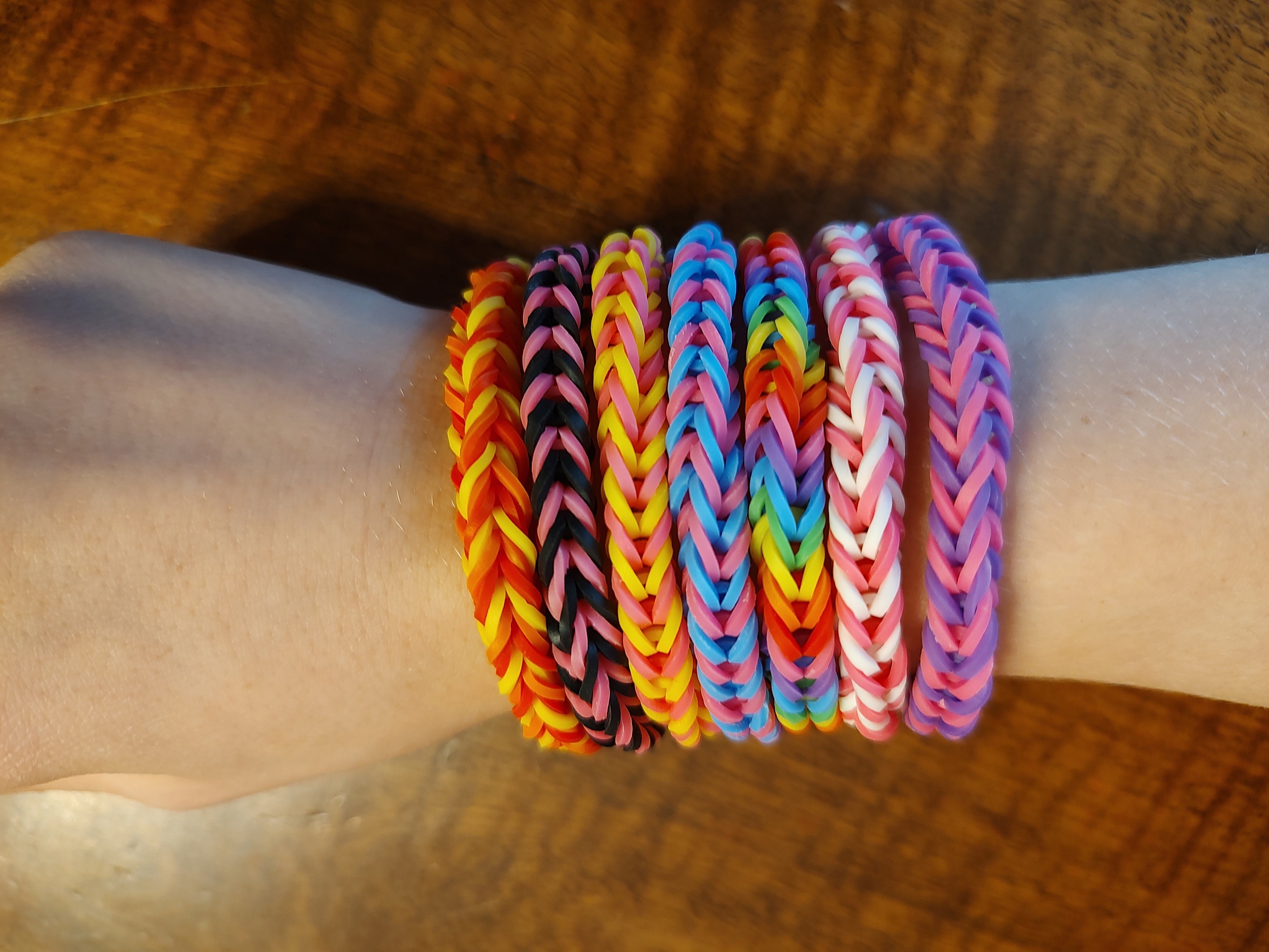 French Braid Loom Braceletes Etsy