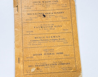 REVIVAL SONGS - Hymnal - 76 Hymns - Snyder Texas - 1920’S / 30’S - Shaped Notes Only - Paperback -     ** RARE **