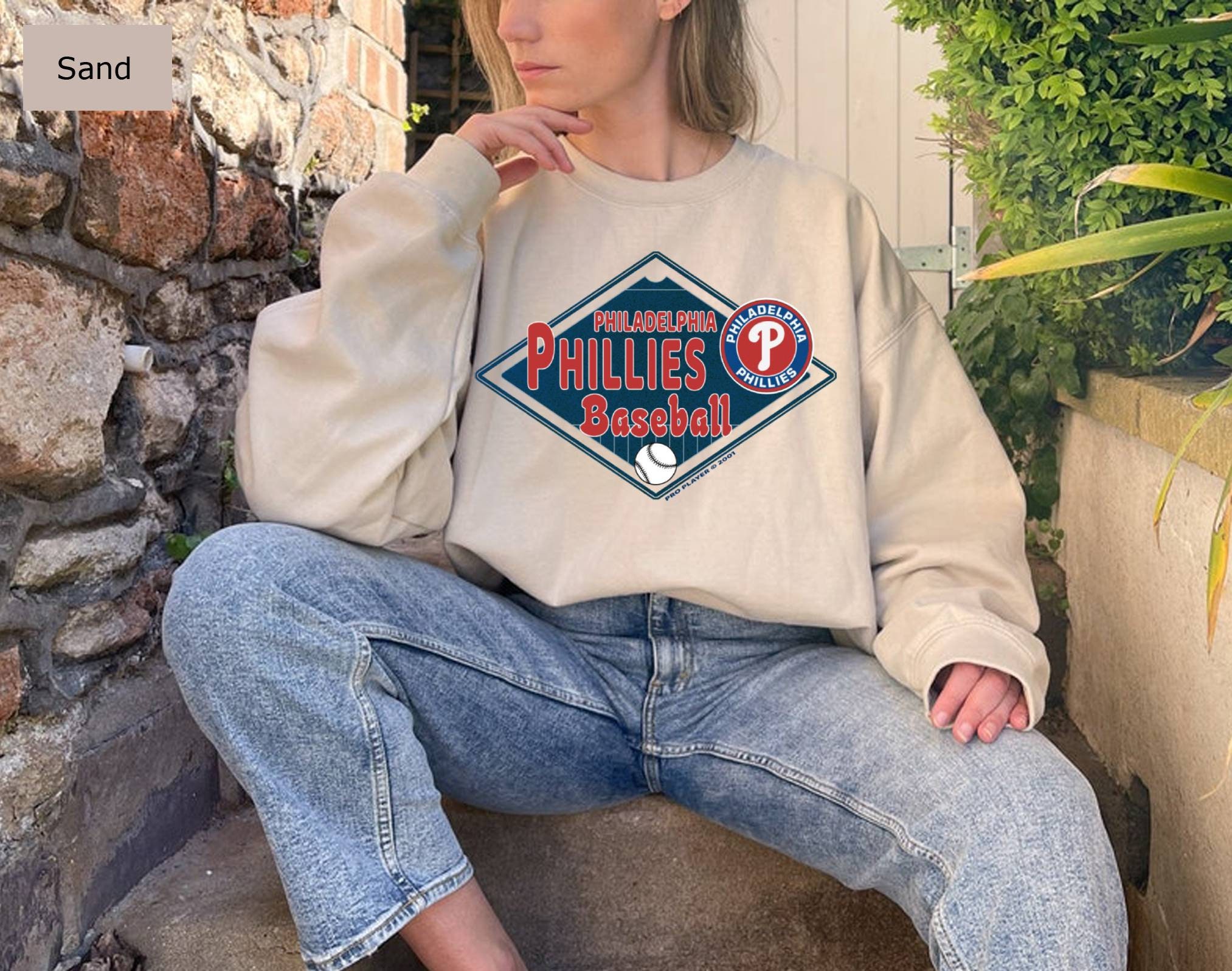 Vintage Style Philadelphia Phillies Sweatshirt Phillies MLB -  Denmark