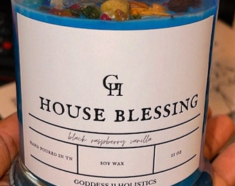 House Blessing Candle - Bless This House - Purification Candle -New Home Candle -Cleansing Candle -Good Luck Candle -Peaceful Home herb 11oz