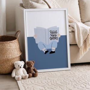 Read More Books Print: Kids Reading Nook Art (Digital Download)