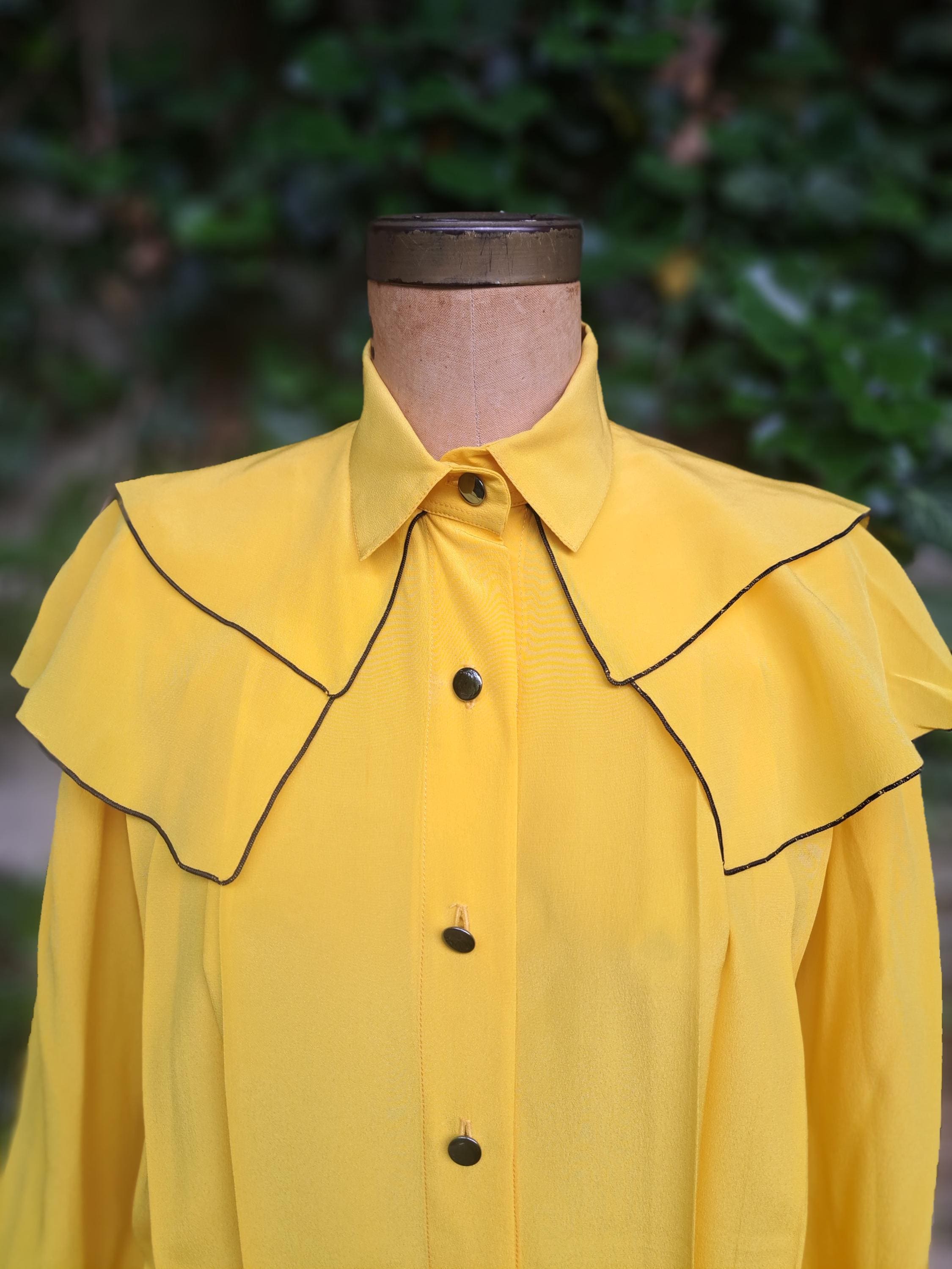 80s Silk Blouse - Etsy