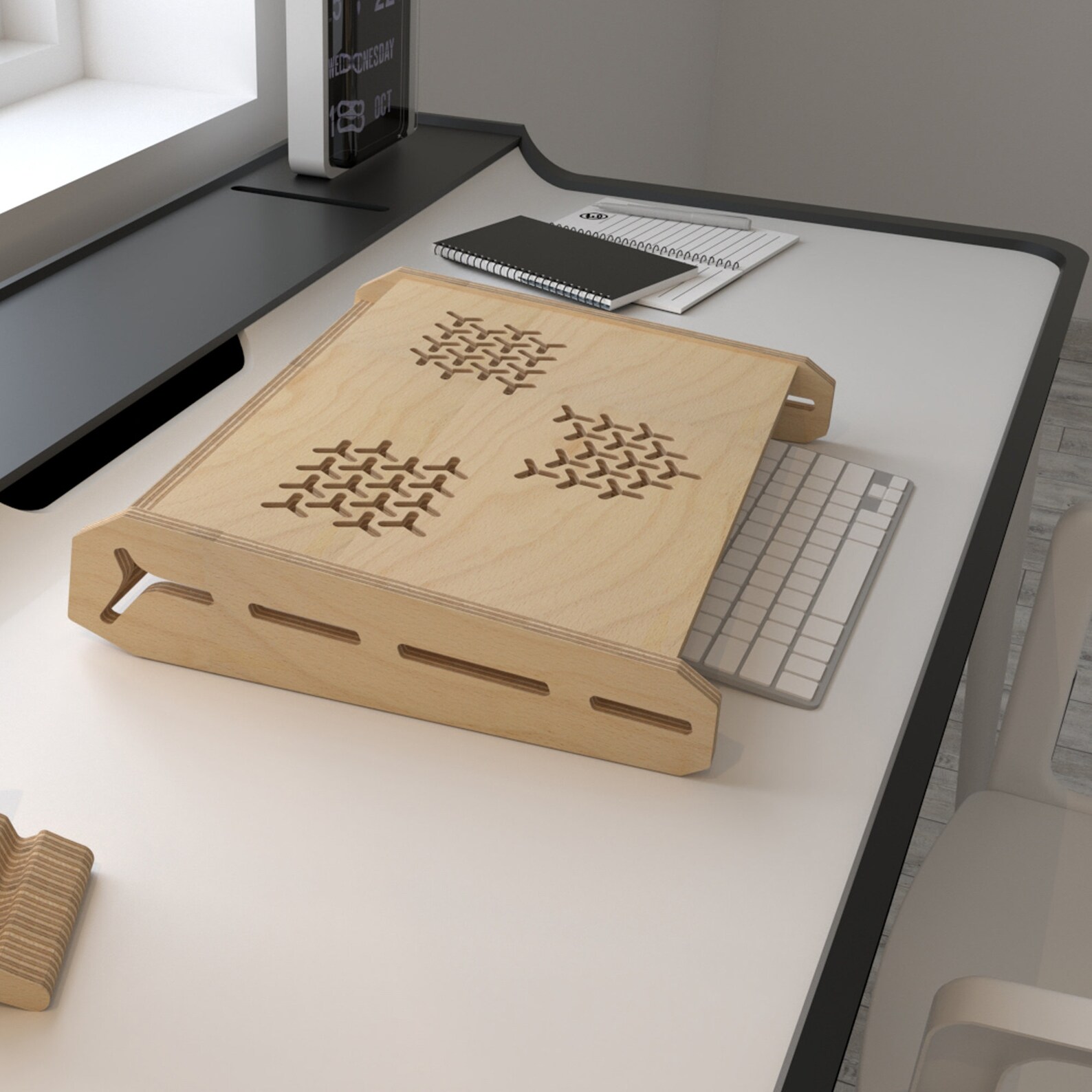 Ergonomic Plywood Laptop Stand Laptop Desk Laptop Stand Etsy