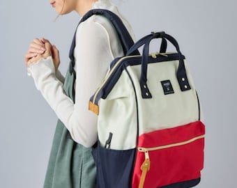 Authentic Anello Japanese Polyester Canvas Backpack/Cute School Bag/Travel Backpack/Laptop Compartment/Regular Size/Perfect for Gifting