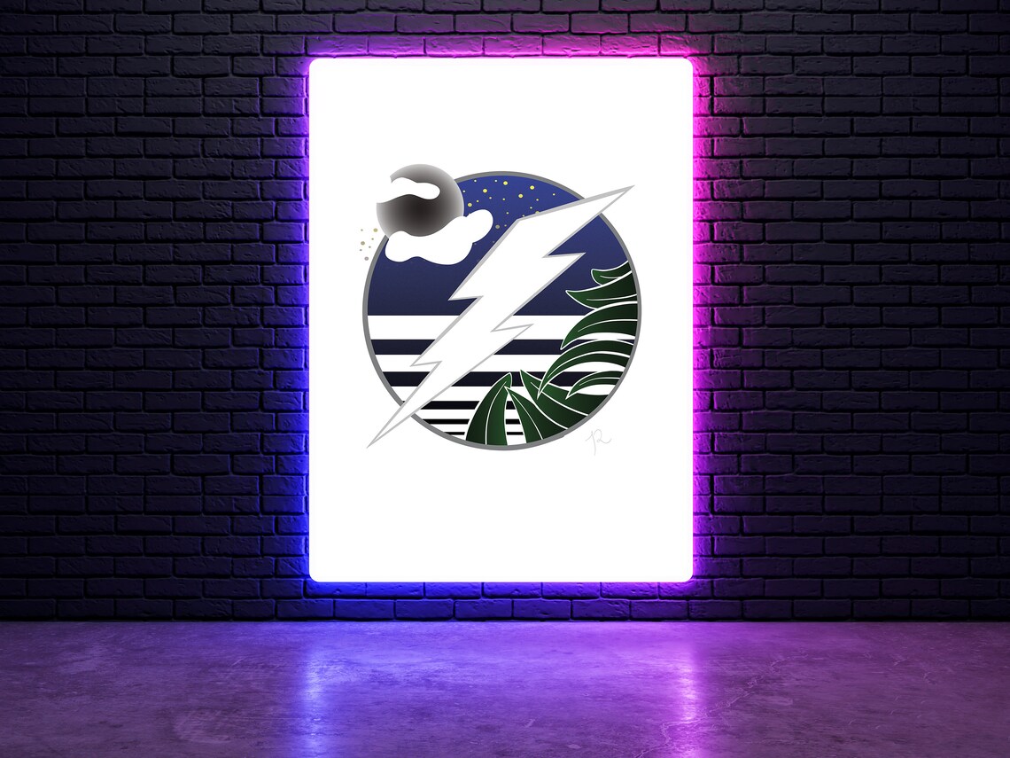 Tampa Bay Lightning Printable Wall Art Decor Digital Download Etsy