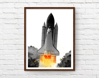 shuttle oil painting etsy shuttle oil painting etsy