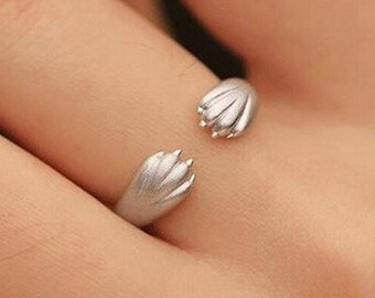 Cat Claw Ring, Cute Cat Ring, Cat Lover Gift, Stainless Steel Ring, Animal Lover Gift, Minimalist Cute Ring, Cat Lover Jewelry, Cool Ring