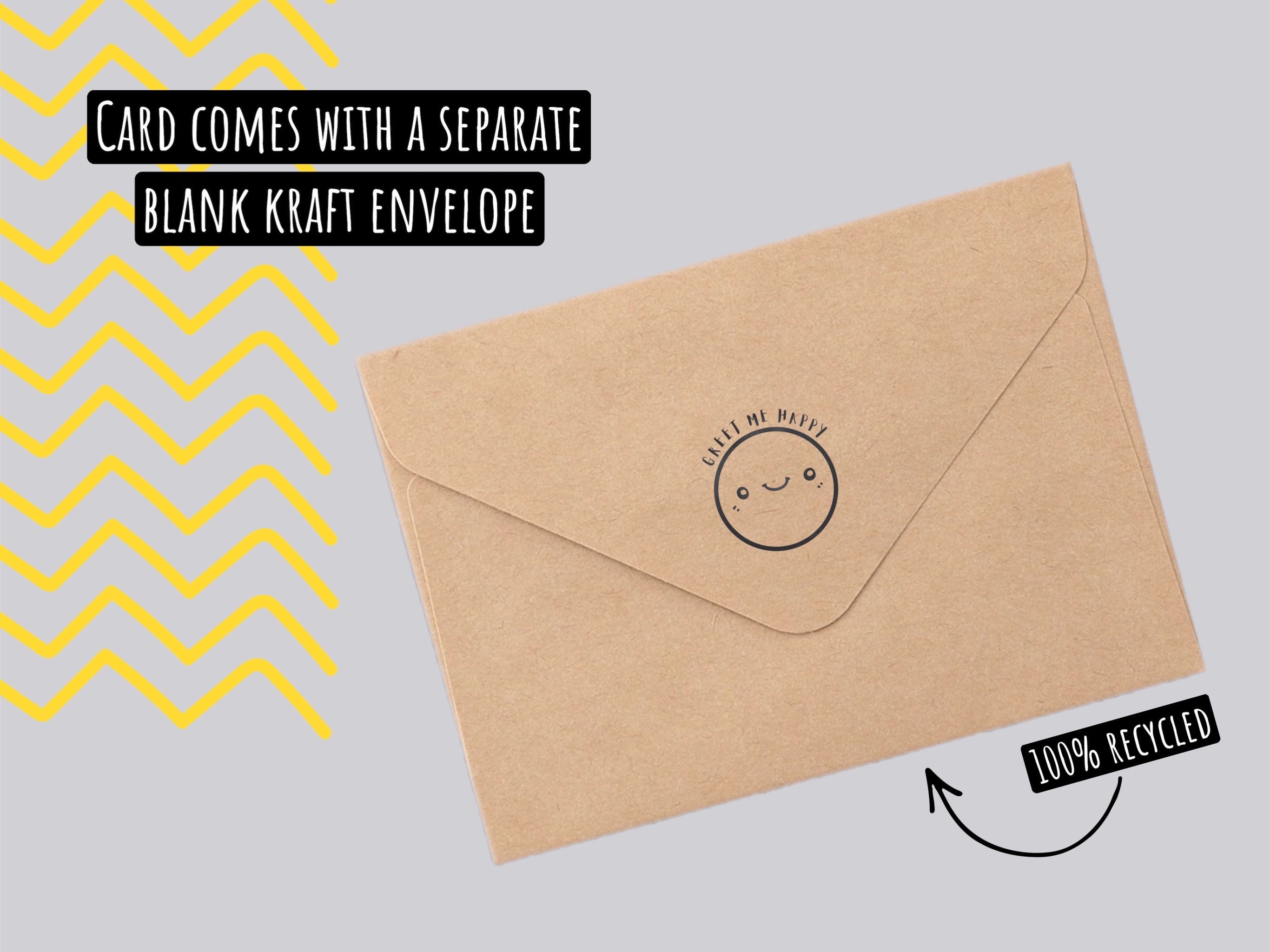 Joli Coon Carte anniversaire - Joyeux Anniversaire avec enveloppe