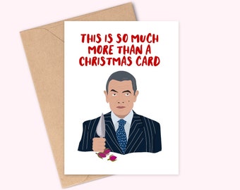 C'est bien plus qu'une carte de Noël - Carte de voeux Love Actually - Faite main - A6 - Recyclable
