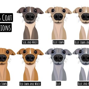 Carte de Noël personnalisée pour chien lévrier italien - Quelqu'un a-t-il dit gâteau ? - Différentes options de pelage pour chien disponibles - Papier durable - A6 image 3