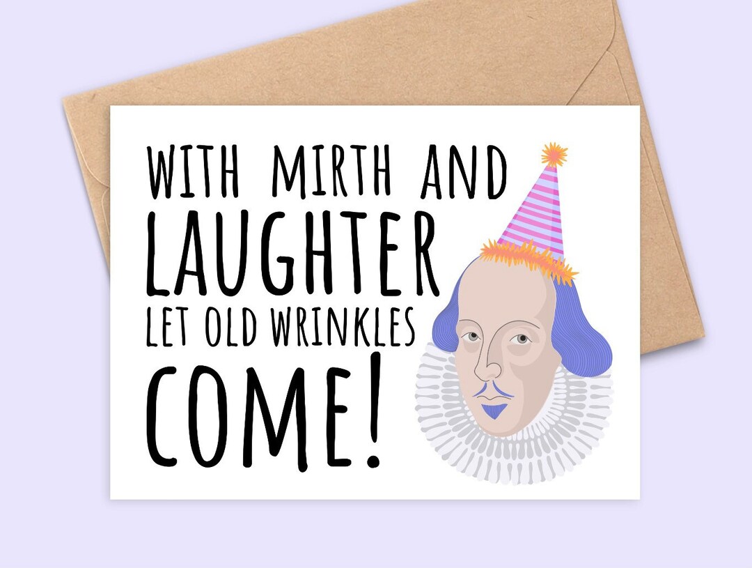 Shakespeare Birthday Quote - Merchant of Venice Birthday Card - Handmade - A6 - Recyclable - Etsy
