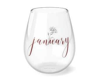 January Stemless Wine Glass, 11.75oz