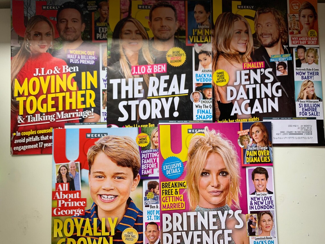 Celebrity Gossip Magazine Bundle lot of 15 US weekly Ok Star Etsy