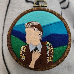 Brandi Carlile In These Silent Days album cover simplified embroidery mini