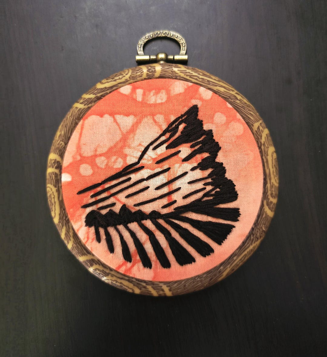Simple Silhouette Red Rocks Embroidery Ornament - Etsy