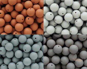 Contas de silicone de 12 mm, contas de silicone DIY, contas de silicone de grau alimentício sem BPA, contas de silicone em massa, contas por atacado