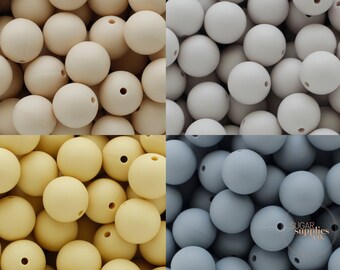 Contas de silicone de 19 mm, contas de silicone DIY, contas de silicone de grau alimentício sem BPA, contas de silicone em massa, contas por atacado