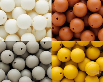 Contas de silicone de 19 mm, contas de silicone DIY, contas de silicone de grau alimentício sem BPA, contas de silicone em massa, contas por atacado