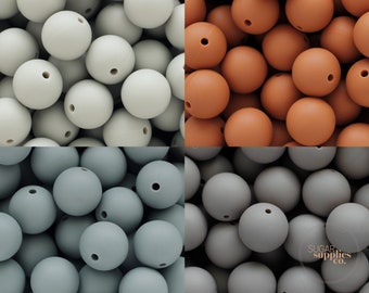 Contas de silicone de 19 mm, contas de silicone DIY, contas de silicone de grau alimentício sem BPA, contas de silicone em massa, contas por atacado