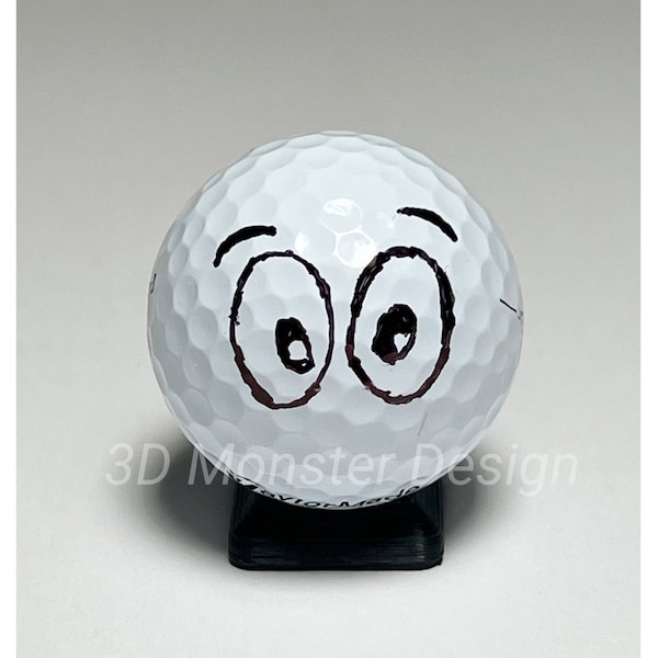 Googly Eyes Golf Ball Marking Stencil - 3D Printed