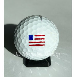 American Flag Golf Ball Marking Stencil - 3D Printed