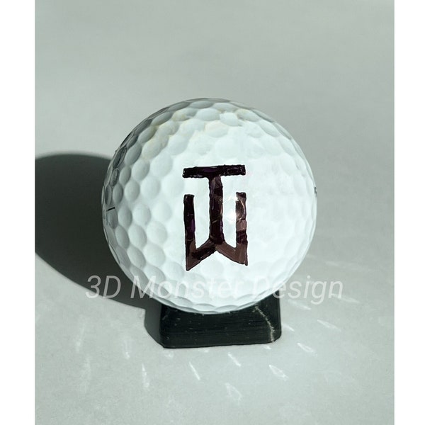 Plantilla de marcado de pelotas de golf Tiger Woods - Impreso en 3D