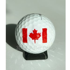 Pochoir de marquage de balle de golf du drapeau canadien - Imprimé en 3D