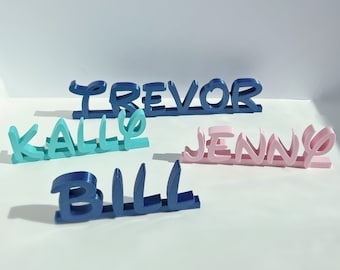 Custom Personalized Standing Sign  - 3D Printed
