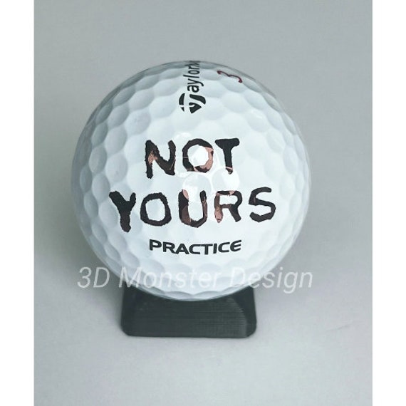 Personalized Golf Ball Marking Stencil Custom Text 3D Etsy