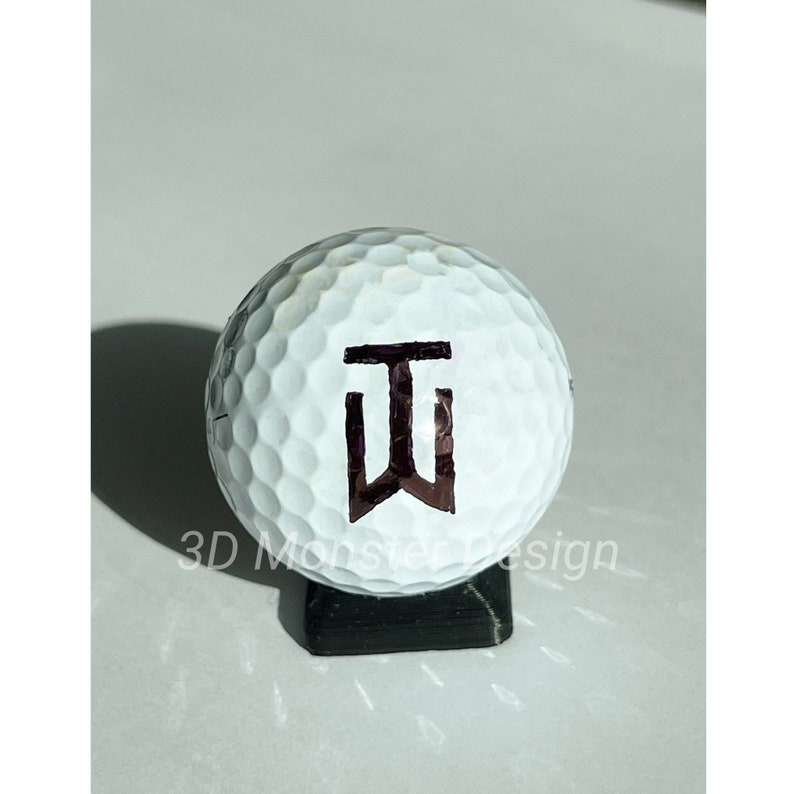 Tiger Woods Golf Ball Marking Stencil 3D Printed Etsy Canada