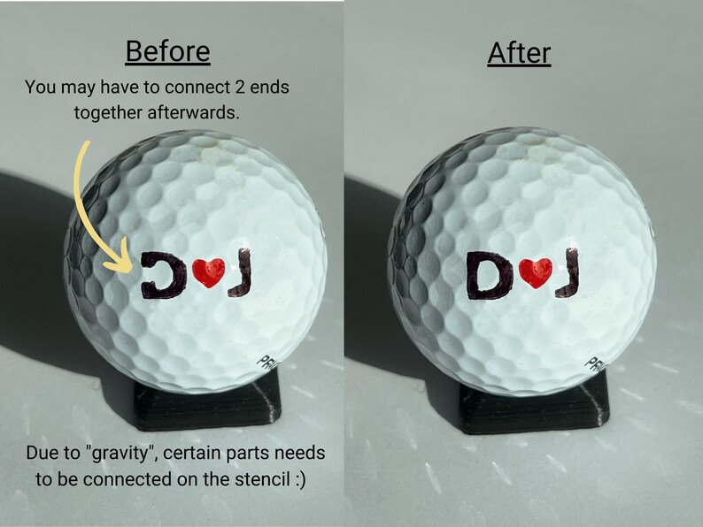 Personalized Golf Ball Marking Stencil With NO Alignment Lines Etsy
