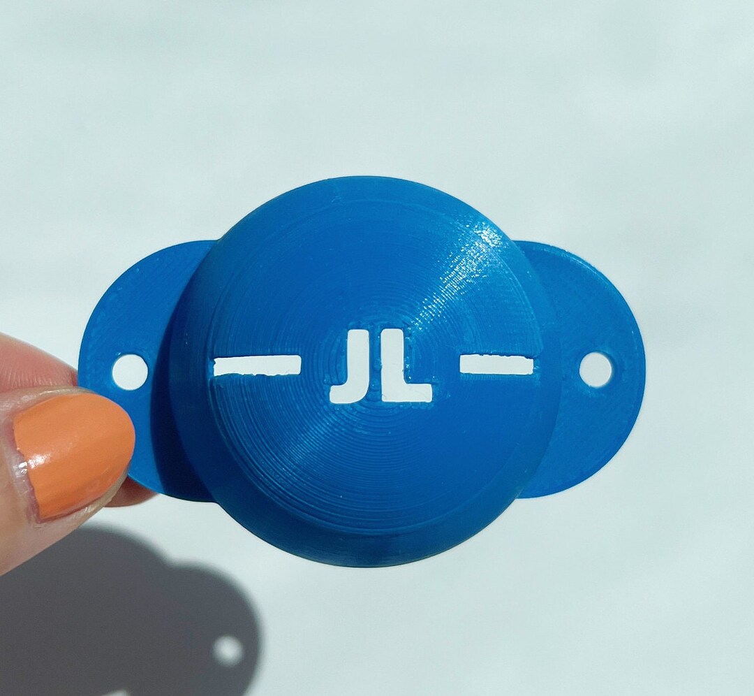 Personalized Golf Ball Marking Stencil With Thin Horizontal Alignment