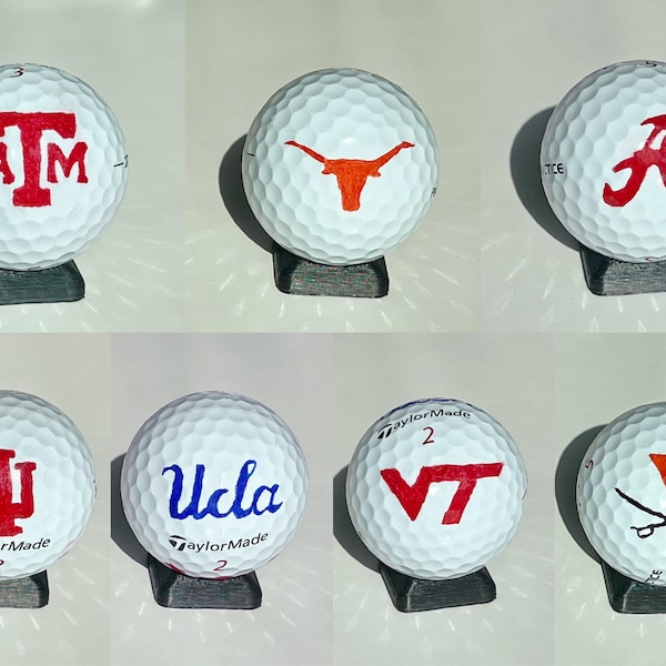 College Logo Golf Ball Marking Stencil -  3D Printed