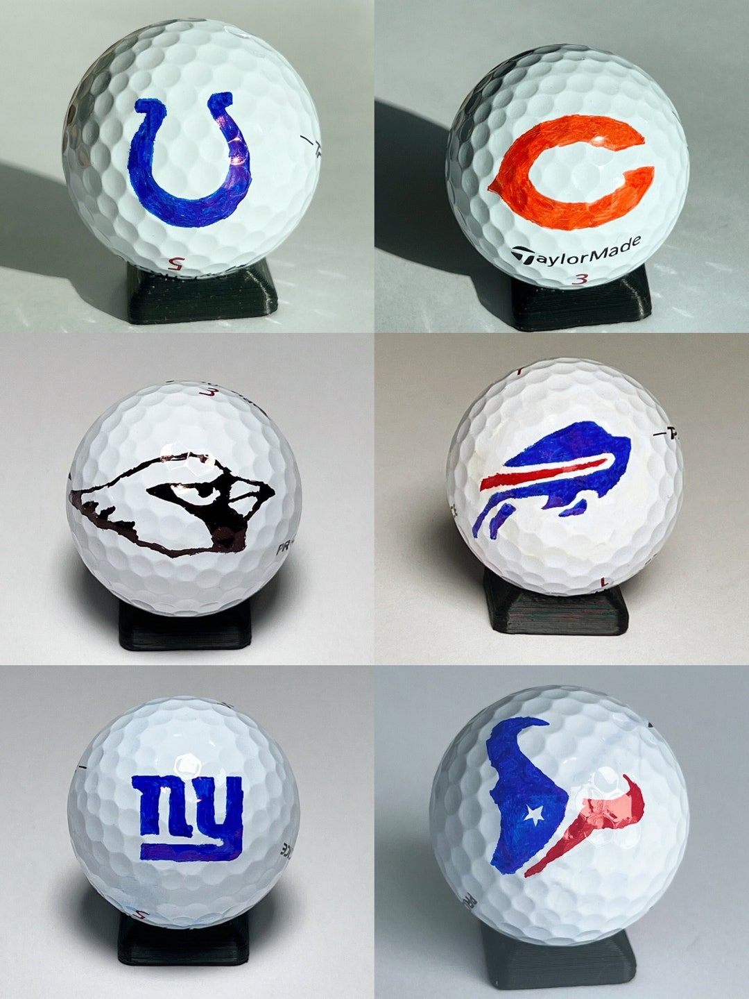 NFL Football Team Golf Ball Marking Stencil 3D Printed Etsy